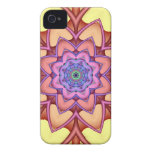 Fleur abstraite décorative d'imaginaire de cas de  coques Case-Mate iPhone 4