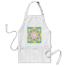 Fleur abstraite lumineuse de couleurs tabliers