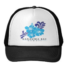 Fleur bleue de ketmie d'Hawaï Casquettes De Camionneur