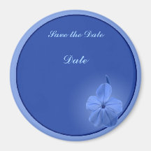 Fleur bleue magnets pour réfrigérateur