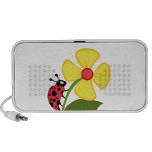 Fleur de coccinelle haut-parleurs iPhone