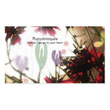 Fleur de floriculture cultivant les affaires flori cartes de visite personnelles