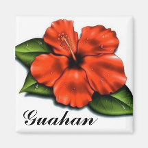 Fleur de Guahan Aimant Pour Réfrigérateur