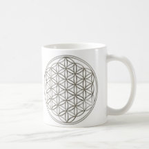 Fleur de la vie/Flower Of LIFE | de silver 2x Tasses À Café