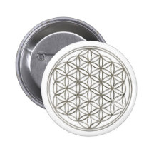 Fleur de la vie/Flower Of LIFE | plus silver big Pin's