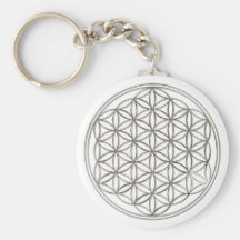 Fleur de la vie/Flower Of LIFE | plus silver big Porte-clés