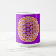 Fleur de la vie - style 04 de bouton tasse