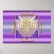 Fleur de la vie Yantra Poster