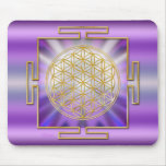Fleur de la vie Yantra Tapis De Souris
