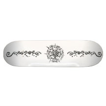 Fleur de l'amour (henné) (argent/effet) plateaux de planche à roulettes