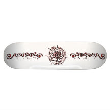 Fleur de l'amour (henné) (orange) plateau de skateboard