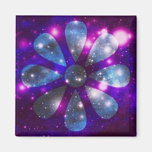Fleur de l'espace aimants