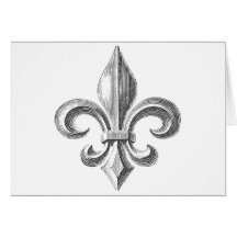 Fleur de Lis Carte De Vœux