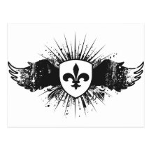Fleur De Lis Carte Postale