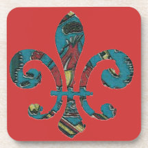 Fleur De Lis Cloth Sous-bocks