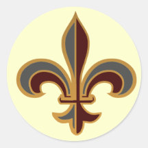 Fleur-De-lis grand - Autocollant