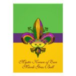 Fleur de lis Mask Invitation