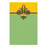 Fleur de lis Mask Papier À Lettre Customisé