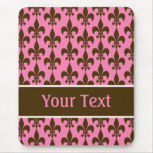 Fleur de Lis Mousepad personnalisé Tapis De Souris