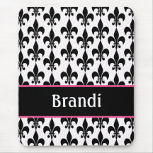 Fleur de Lis Mousepad personnalisé Tapis De Souris