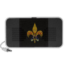 Fleur-De-Lis personnalisable Haut-parleurs Portables