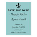 Fleur de lis Save la carte postale de date