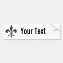 Fleur De Lis - Stripey Adhésif Pour Voiture