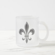 Fleur De Lis - Stripey Mug À Café