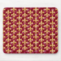 Fleur de lis tapis de souris