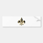 Fleur de Lis, texte personnalisable Adhésifs Pour Voiture