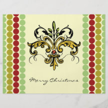 Fleur de lis Xmas Prospectus Avec Motif