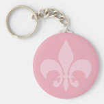 Fleur de Lise dans le porte - clé rose Porte-clé