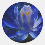 Fleur de Lotus et sa signification Autocollants Ronds