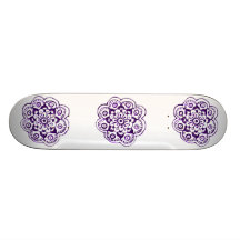 Fleur de Lotus (henné) (pourpre) Plateau De Planche À Roulettes