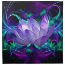 Fleur de lotus pourpre et sa signification serviette en tissu