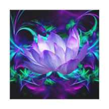 Fleur de Lotus pourpre et sa signification Toiles Tendues