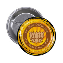 Fleur de Lotus tibétaine d'incantation Badge Avec Épingle