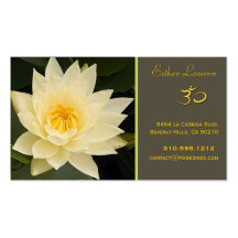 Fleur de Lotus, yoga de l'OM, guérisseurs Modèle De Carte De Visite
