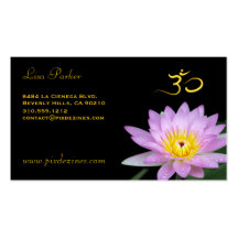 Fleur de Lotus, yoga de l'OM, guérisseurs Cartes De Visite Professionnelles