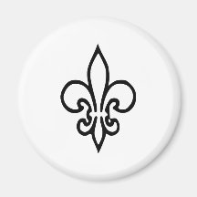 Fleur de lys aimants pour réfrigérateur