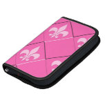 Fleur de lys et motif de rose de carrés agenda