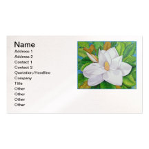 Fleur de magnolia modèles de cartes de visite