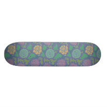 Fleur de motif de chinois traditionnel plateaux de skateboards customisés