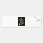 Fleur de rose rouge adhésif pour voiture