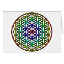 Fleur de symbole sacré de la géométrie de la vie ( cartes de vœux