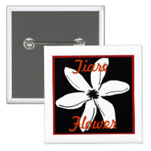 Fleur de Tahitian Tiare Pin's Avec Agrafe