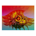 Fleur de vague cartes postales