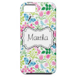 Fleur de vecteur florale coque Case-Mate iPhone 5