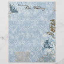 Fleur di Lys Damask - mariage de papeterie Prospectus