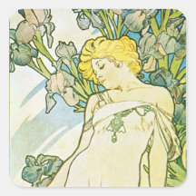 Fleur d'iris adhésifs